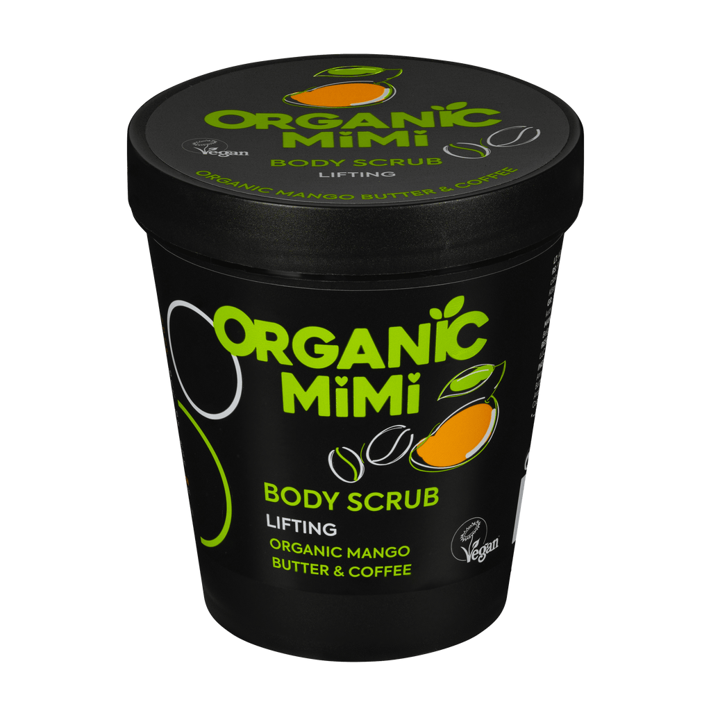 Organic Mimi, Body Scrub Lifting Mango & Coffee, 250 g