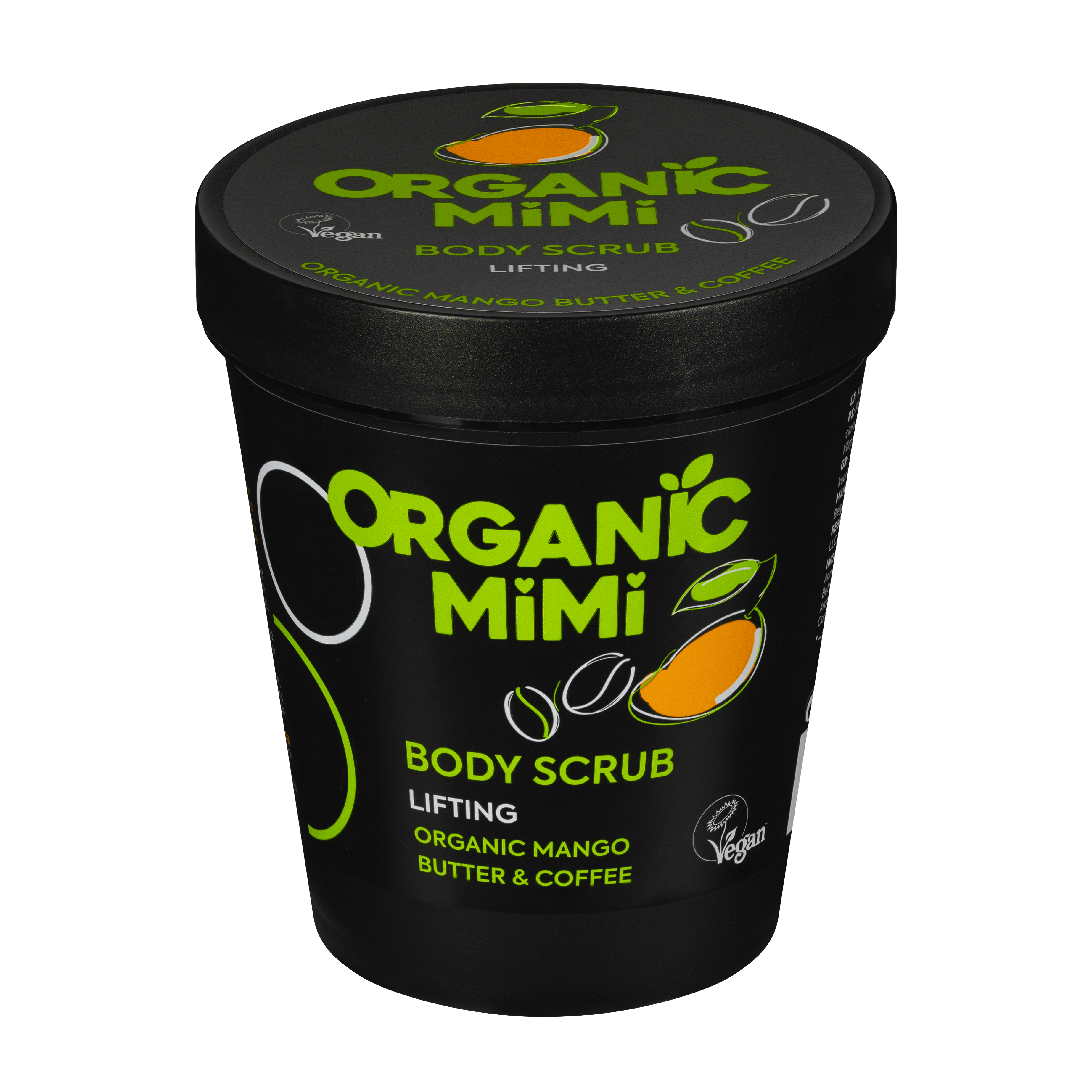 Organic Mimi, Body Scrub Lifting Mango & Coffee, 250 g
