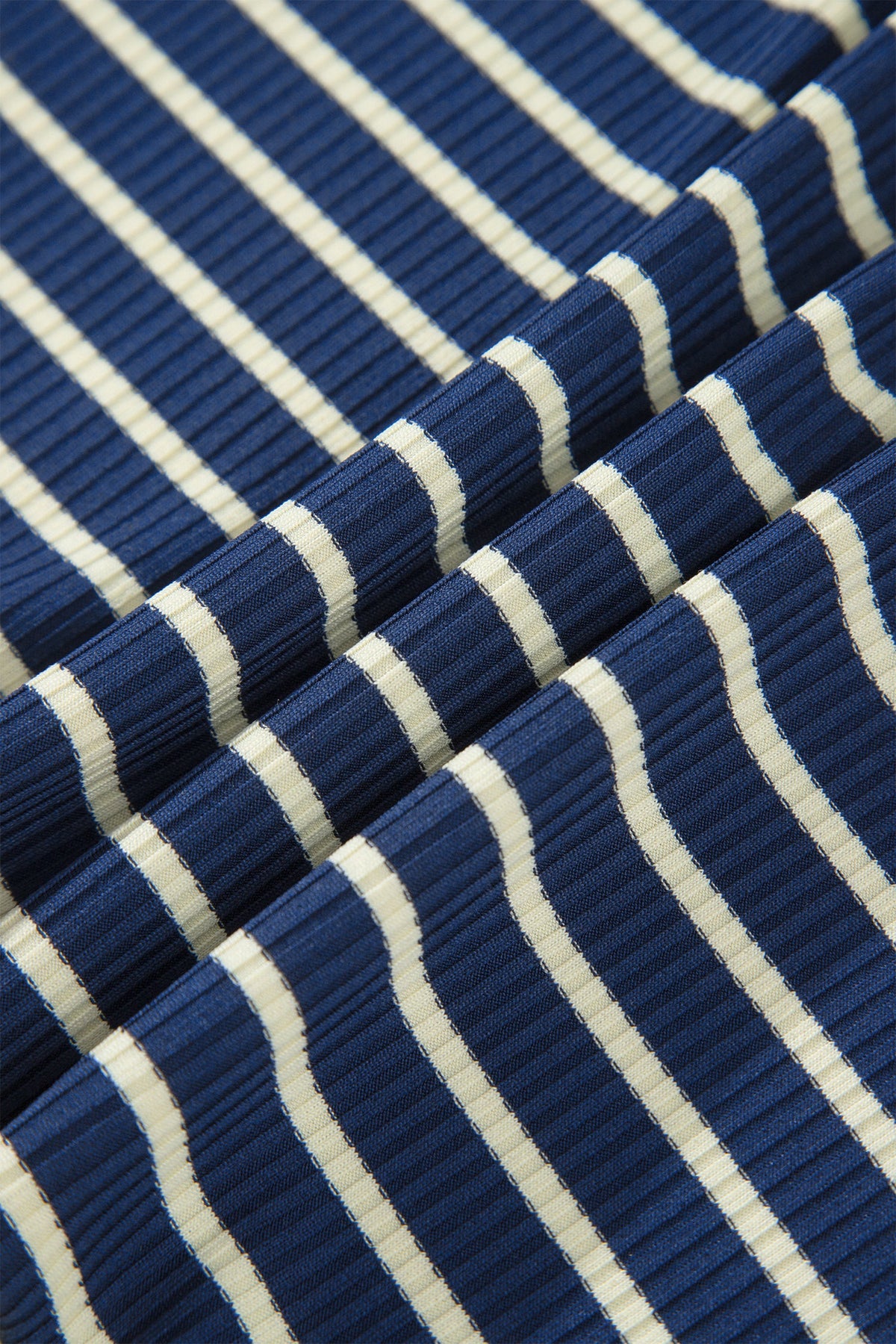 Stripe Colorblock Zip V-Neck Pullover and Pants Set